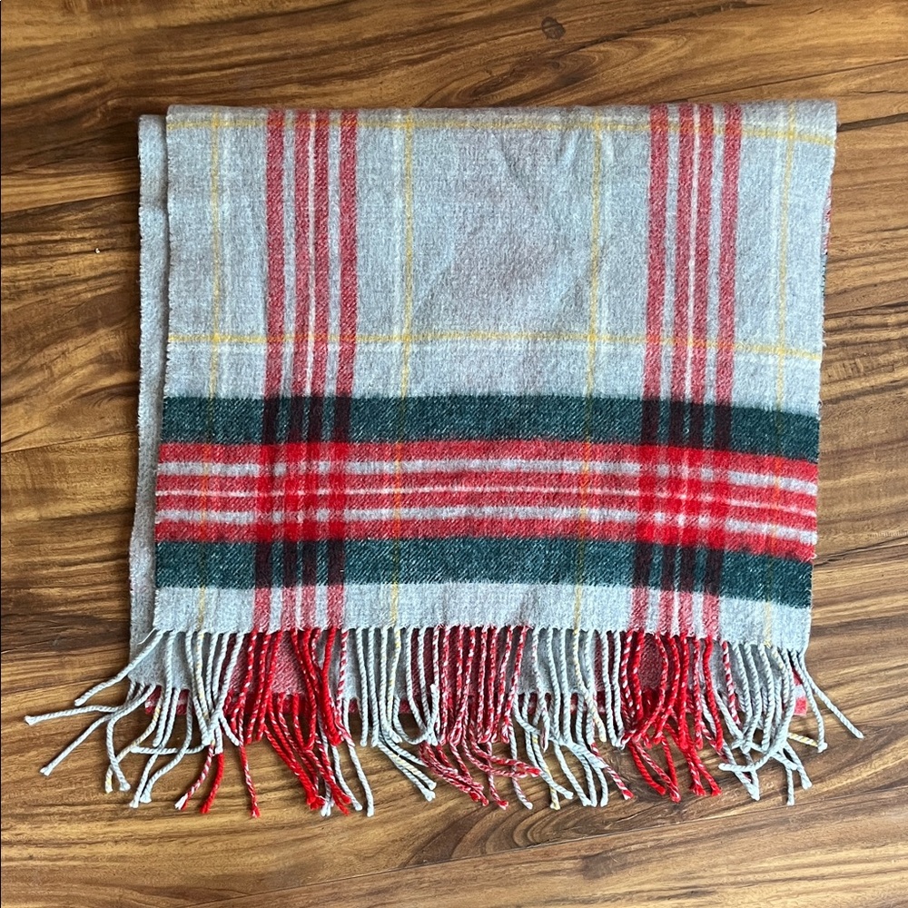 Brooks Brothers Tartan Plaid Wool Scarf
